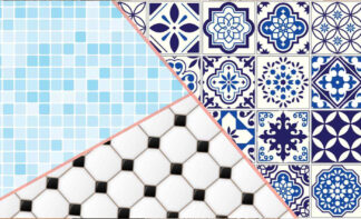 Elegant 3D Floral Wall Tile - Beige & Gold Series